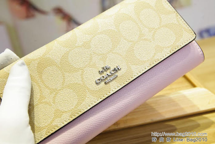 COACH蔻馳 原單 Coach53763 女士三折大手包 專櫃爆款  Chz1327